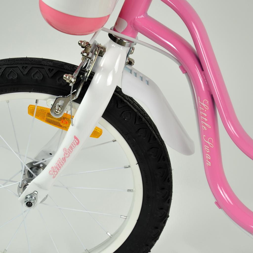 Детский велосипед Royal Baby Little Swan 14", Official UA, розовый (RB14-18-PNK) изображение 8