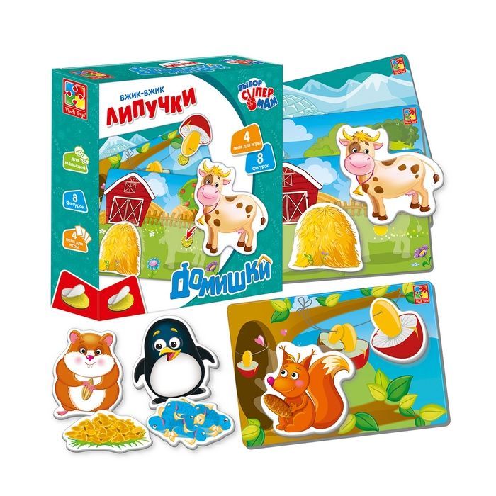 Развивающая игрушка Vladi Toys Вжик-вжик Липучки Домики рус (VT1302-24) изображение 2