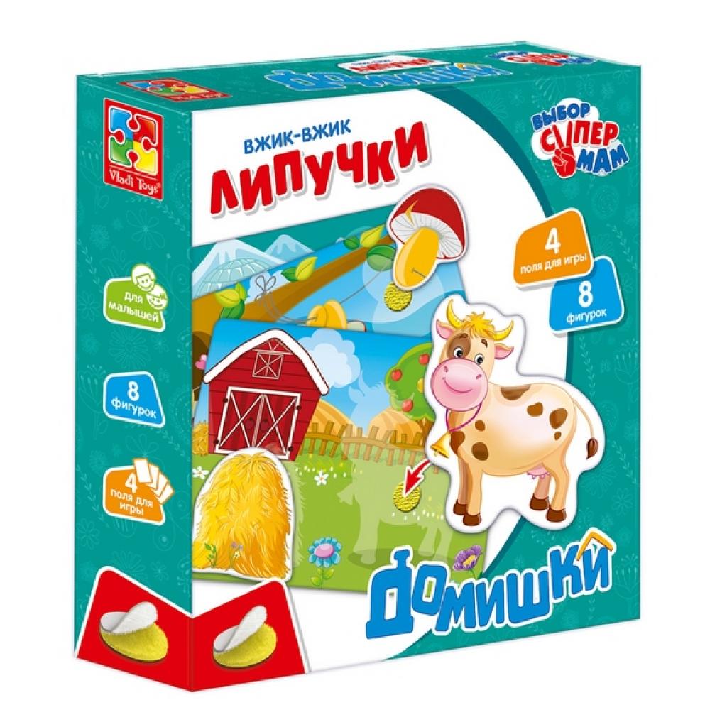Развивающая игрушка Vladi Toys Вжик-вжик Липучки Домики рус (VT1302-24)