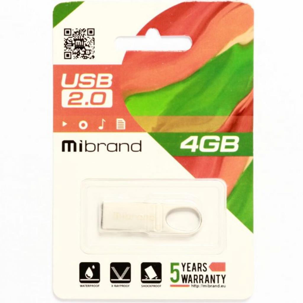 USB флеш накопитель Mibrand 64GB Irbis Silver USB 2.0 (MI2.0/IR64U3S) изображение 2