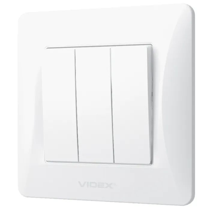 Выключатель Videx BINERA 3кл белый (VF-BNSW3-W)