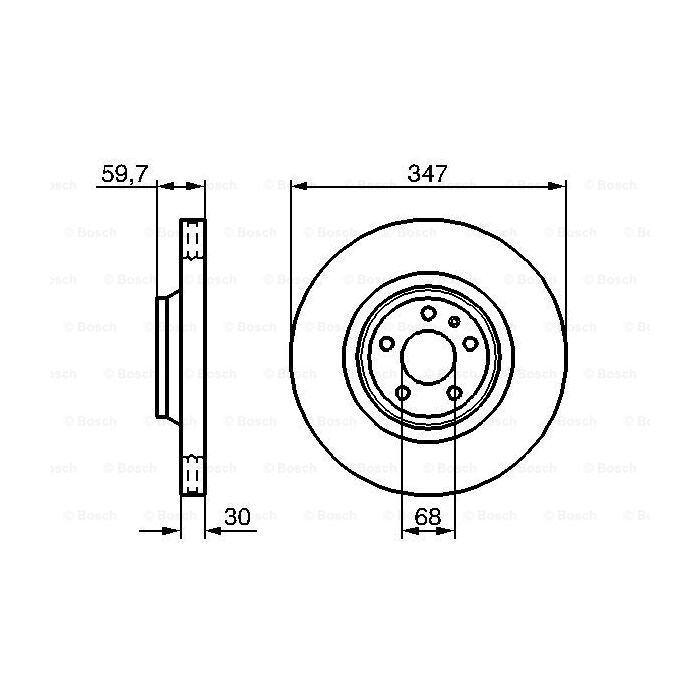 Гальмівний диск Bosch 0 986 479 260 зображення 5