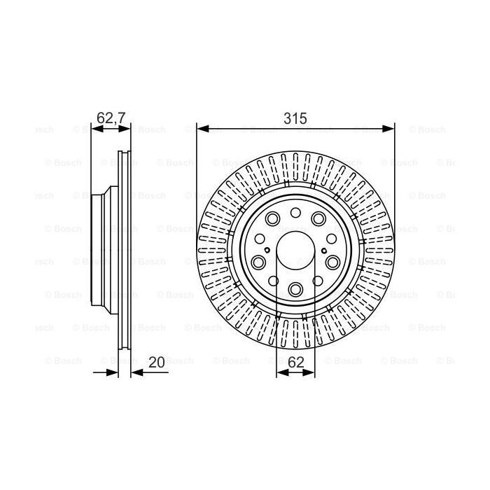 Тормозной диск Bosch 0 986 479 T06