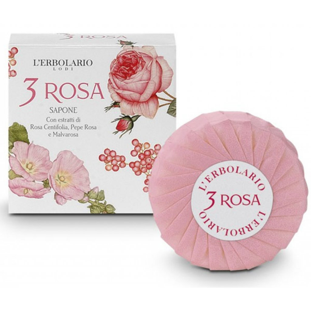Твердое мыло L'Erbolario Три Розы 100 г (2214010003809)