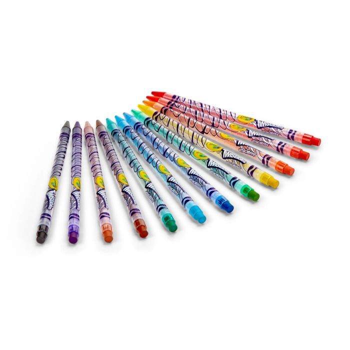 Карандаши цветные Crayola Твист выкручиваются и стираются 12 шт (256360.024) изображение 3