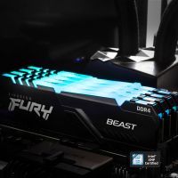 Модуль памяти для компьютера DDR4 8GB 2666 MHz Fury Beast RGB Kingston Fury (ex.HyperX) (KF426C16BBA/8) изображение 9