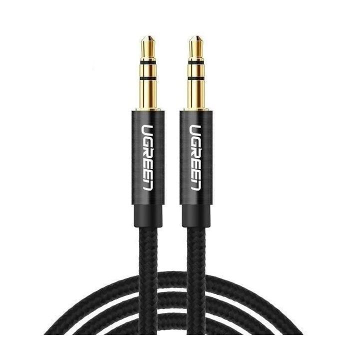 Кабель мультимедийный 3.5mm M to 3.5mm M 1.0m AV112 (Black) Ugreen (50361)