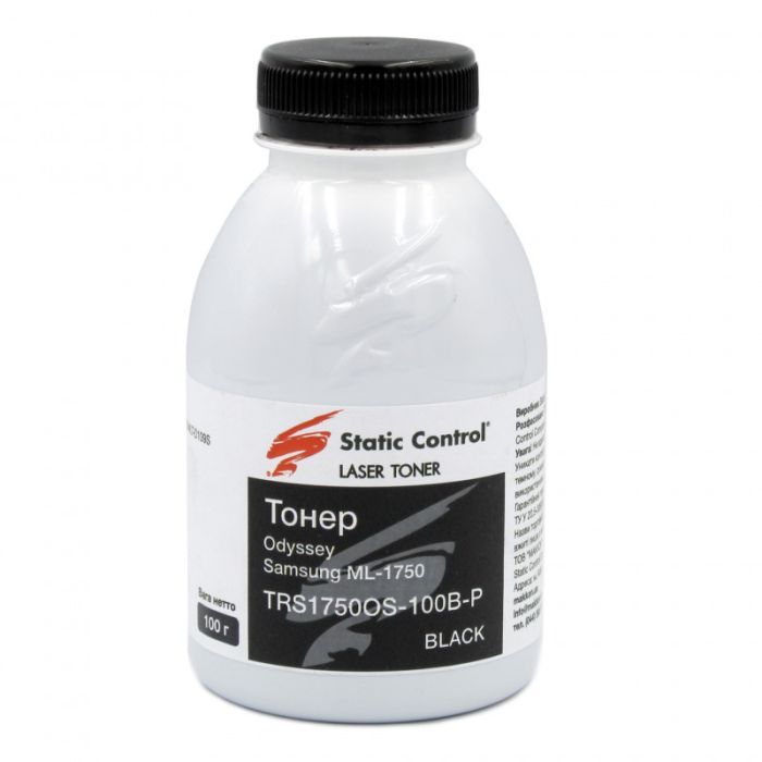 Тонер Samsung ML-1750 100г фасовка Static Control (TRS1750OS-100B-P)