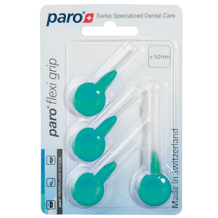 Щетки для межзубных промежутков Paro Swiss Flexi Grip средние Ø 5.0 мм 4 шт. (7610458010754) изображение 2