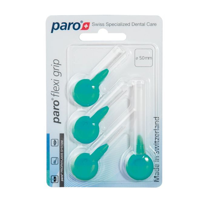 Щетки для межзубных промежутков Paro Swiss Flexi Grip средние Ø 5.0 мм 4 шт. (7610458010754) изображение 2