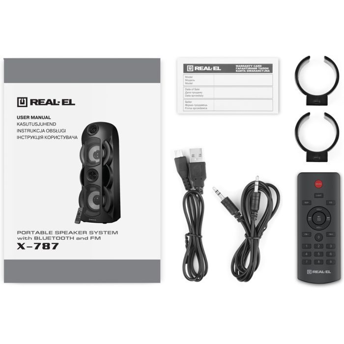 Акустична система REAL-EL X-787 Black зображення 10