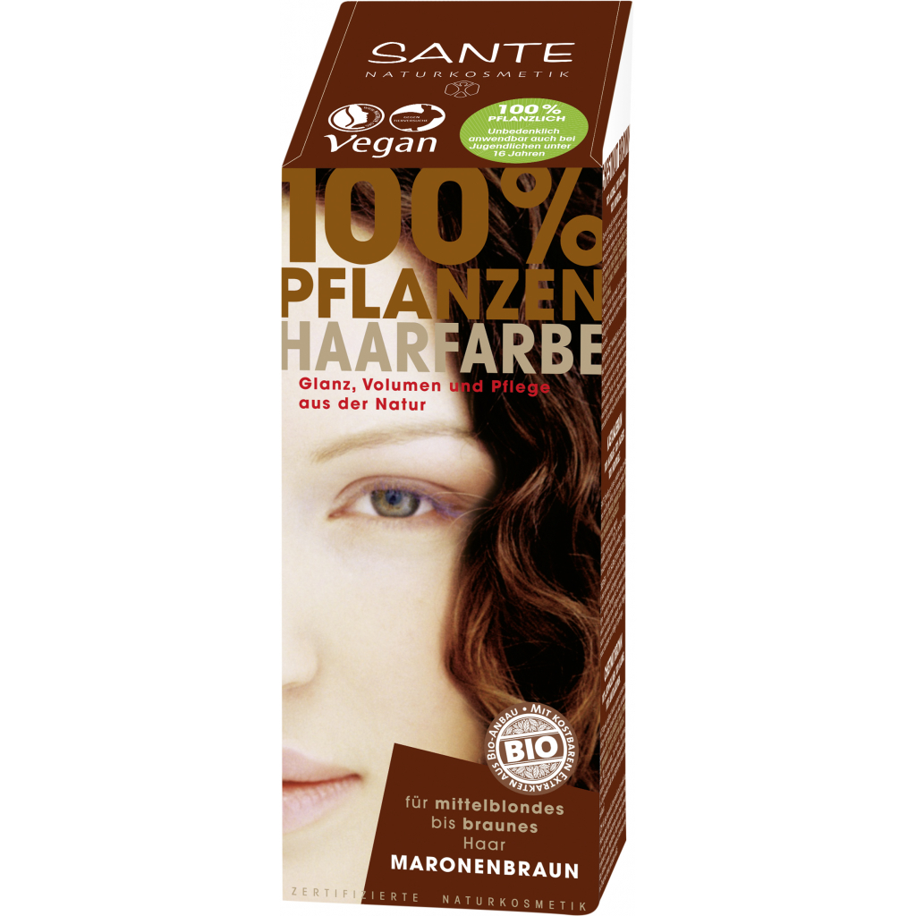 Фарба для волосся Sante рослинна Каштан/Chestnut Brown 100 г (4025089041887)