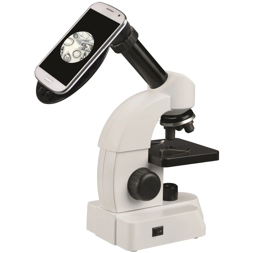 Микроскоп Bresser Junior 40x-640x + набор для опытов и адаптер для смартфона (929316)