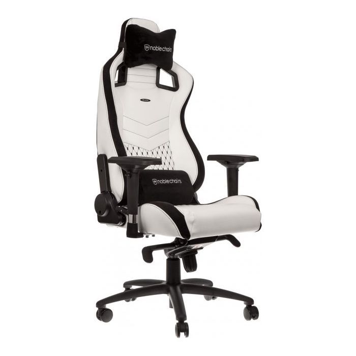 Крісло ігрове Noblechairs Epic White/Black (NBL-PU-WHT-001)