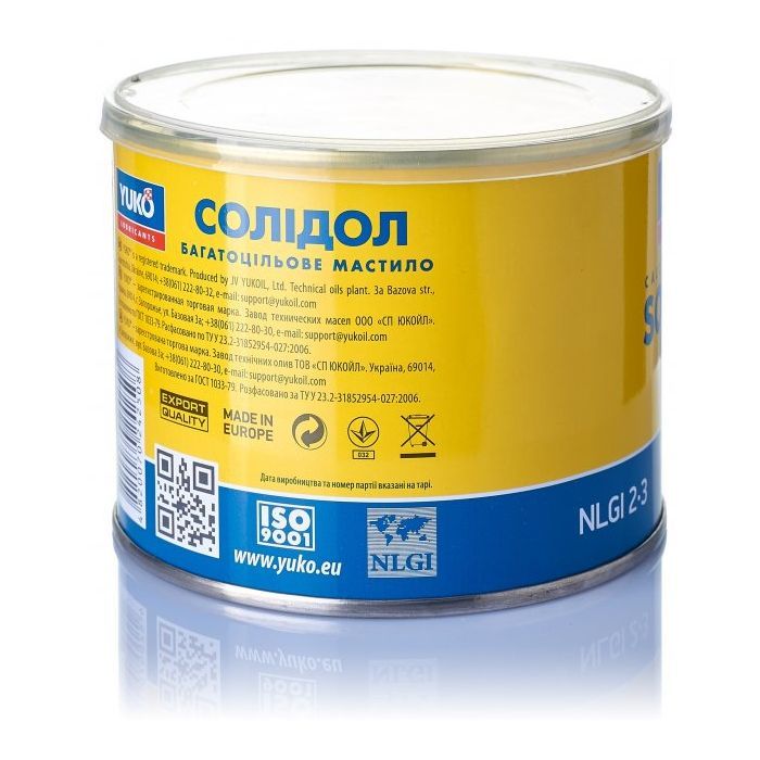 Смазка автомобильная Yuko Солидол Жировой 10л (4820070241488 4820070241426) изображение 4