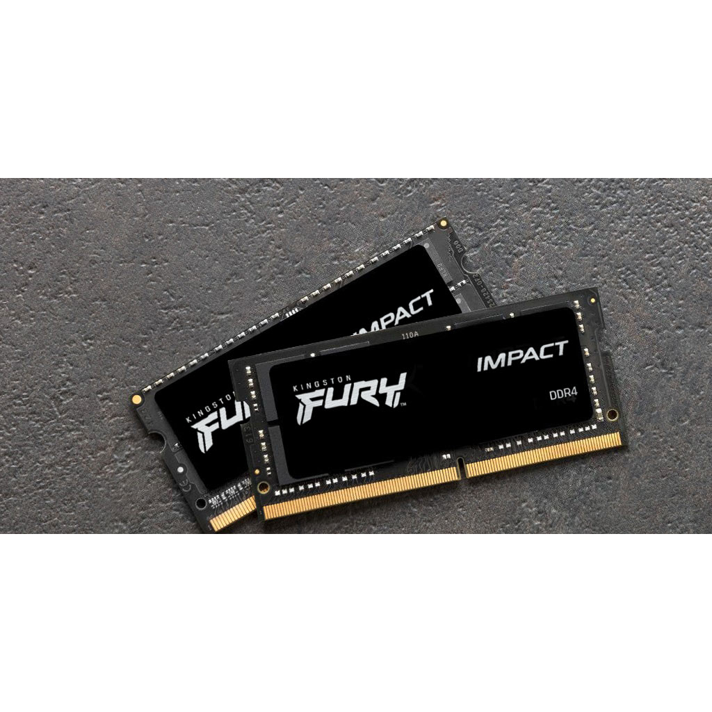 Модуль памяти для ноутбука SoDIMM DDR4 32GB (2x16GB) 3200 MHz Impact Kingston Fury (ex.HyperX) (KF432S20IBK2/32) изображение 2