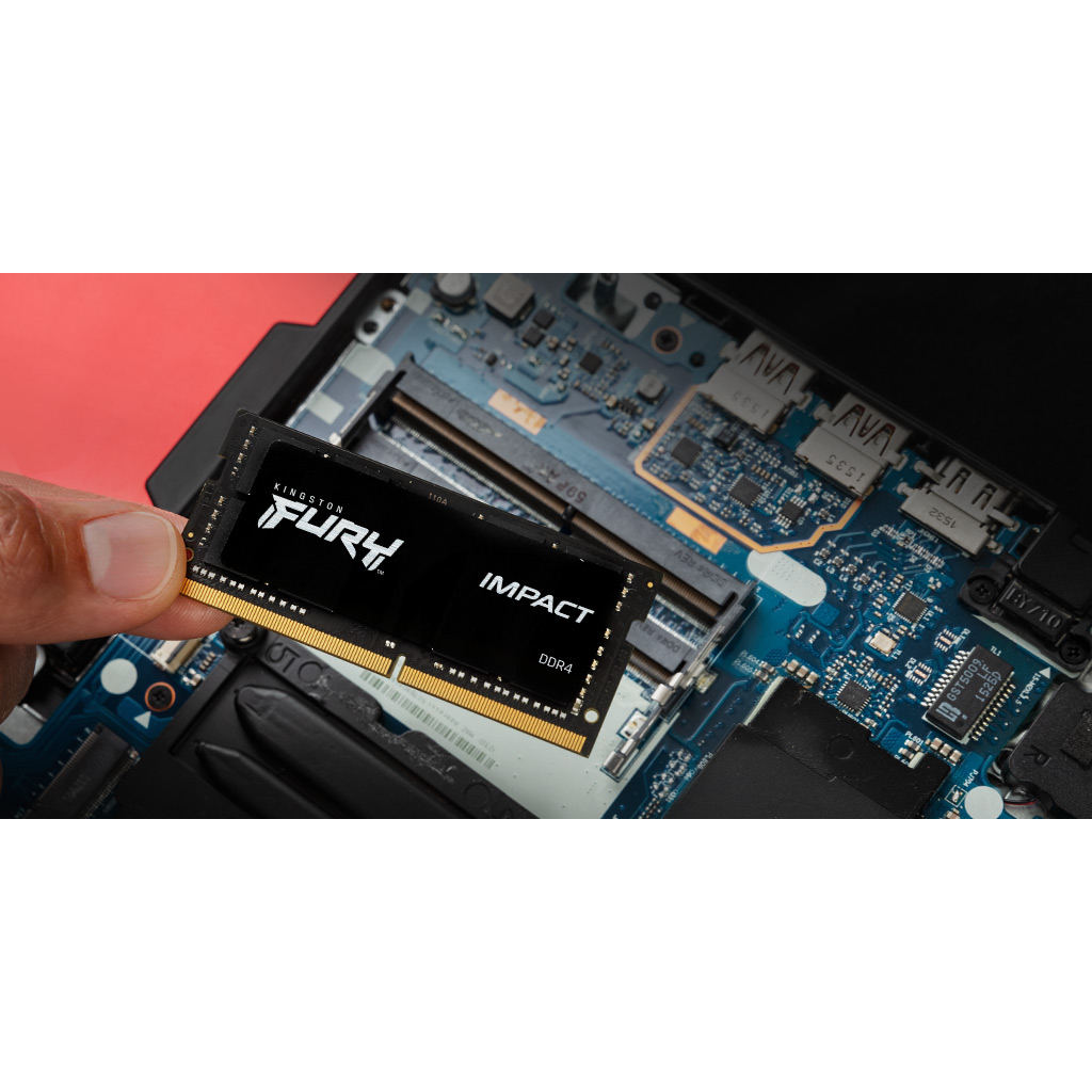 Модуль памяти для ноутбука SoDIMM DDR4 32GB (2x16GB) 3200 MHz Impact Kingston Fury (ex.HyperX) (KF432S20IBK2/32) изображение 3