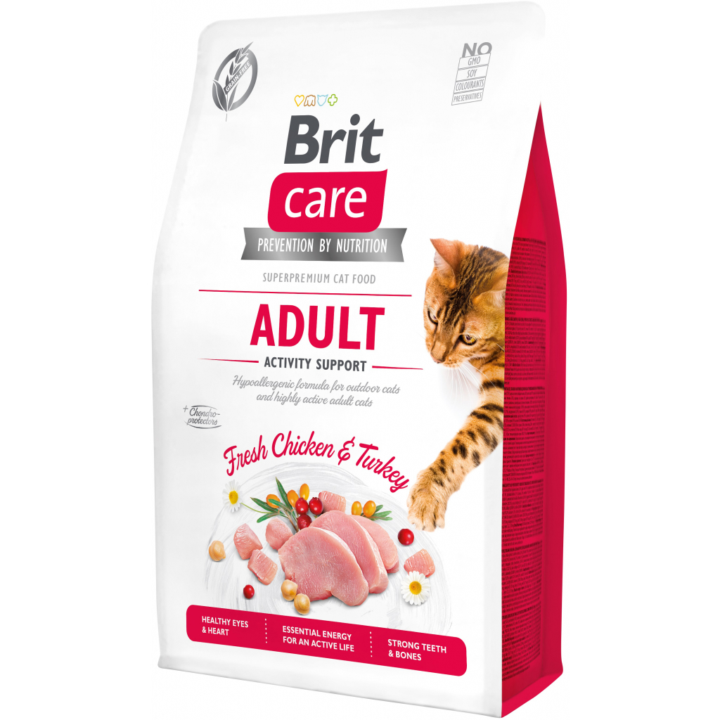 Сухой корм для кошек Brit Care Cat GF Adult Activity Support 7 кг (8595602540815)