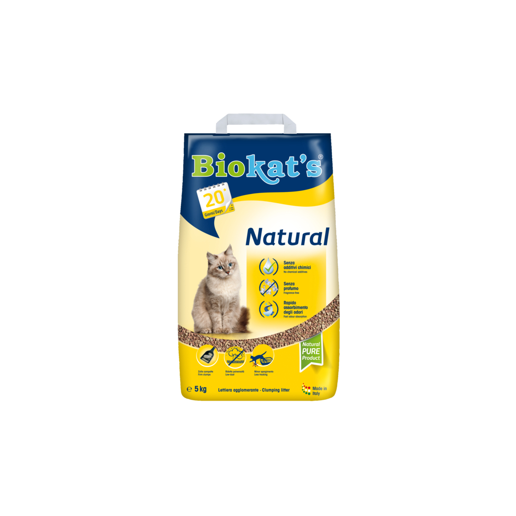 Наполнитель для туалета Biokat's NATURAL NEW 5 кг (4002064617251)
