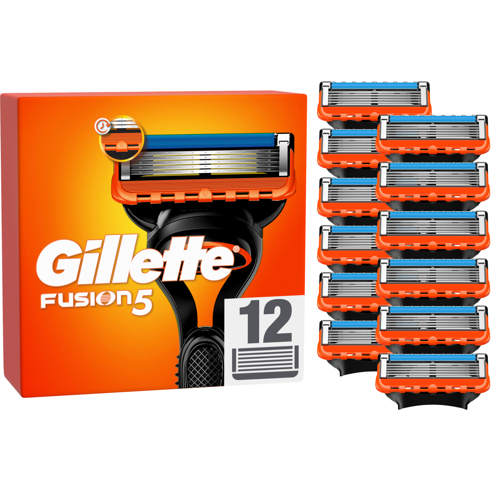 Сменные кассеты Gillette Fusion, 6шт (7702018918102)
