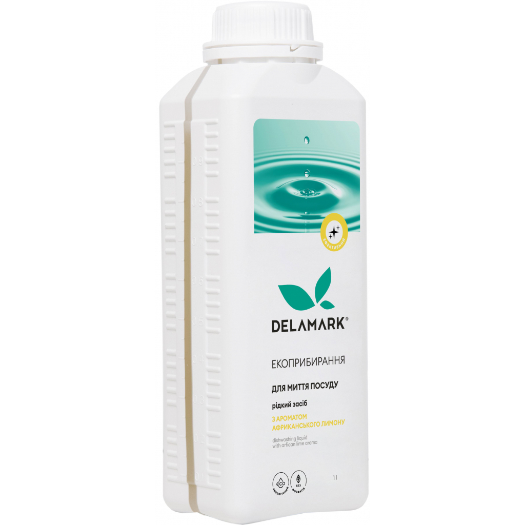 Средство для ручного мытья посуды DeLaMark с ароматом африканского лимона 1 л (4820152330642)