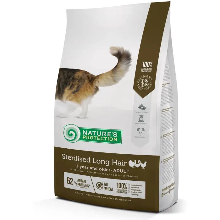 Сухой корм для кошек Nature's Protection Sterilised Long Hair 2 кг (NPS45779)