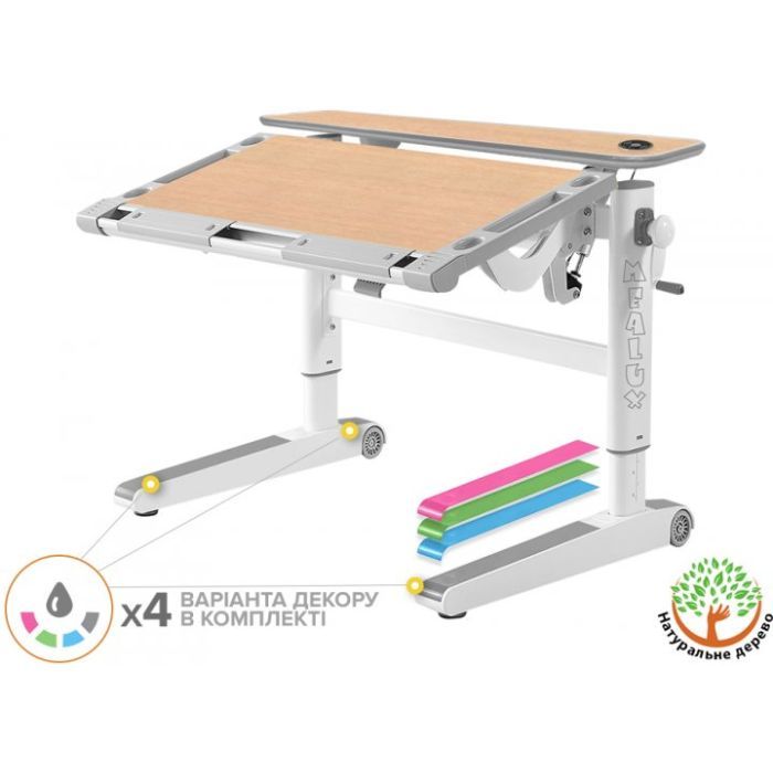 Парта Mealux Ergowood L Multicolor MG Energy (BD-810 MG/MC Energy) зображення 2