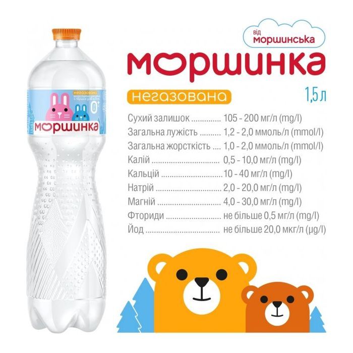 Минеральная вода Моршинка 1.5 н/газ пет (4820017001632) изображение 5