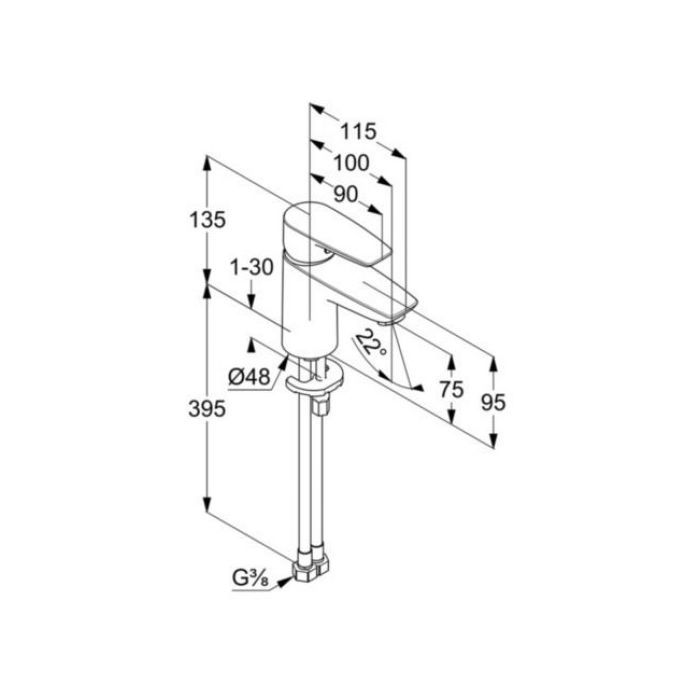 Змішувач KLUDI PureSolid (340280575) зображення 2