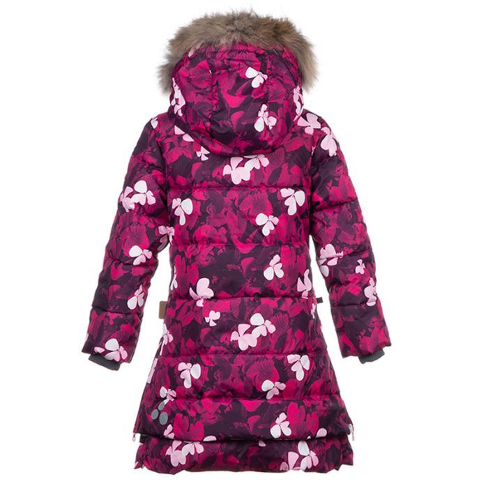 Пальто детское Huppa PARISH 12470055 фуксия с принтом 146 (4741468965123) изображение 2