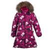 Пальто детское Huppa PARISH 12470055 фуксия с принтом 122 (4741468686615)