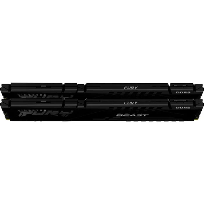 Модуль памяти для компьютера DDR5 16GB (2x8GB) 5200 MHz Beast Black Kingston Fury (ex.HyperX) (KF552C36BBEK2-16) изображение 4