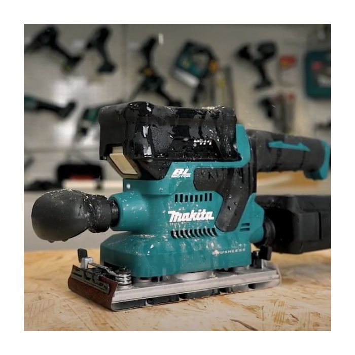 Шлифовальная машина Makita DBO381ZU LXT, 18В, 93x185мм, AWS (без АКБ и ЗУ) (DBO381ZU) изображение 4