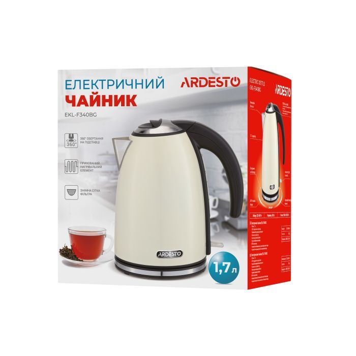 Електрочайник Ardesto EKL-F340BG зображення 11
