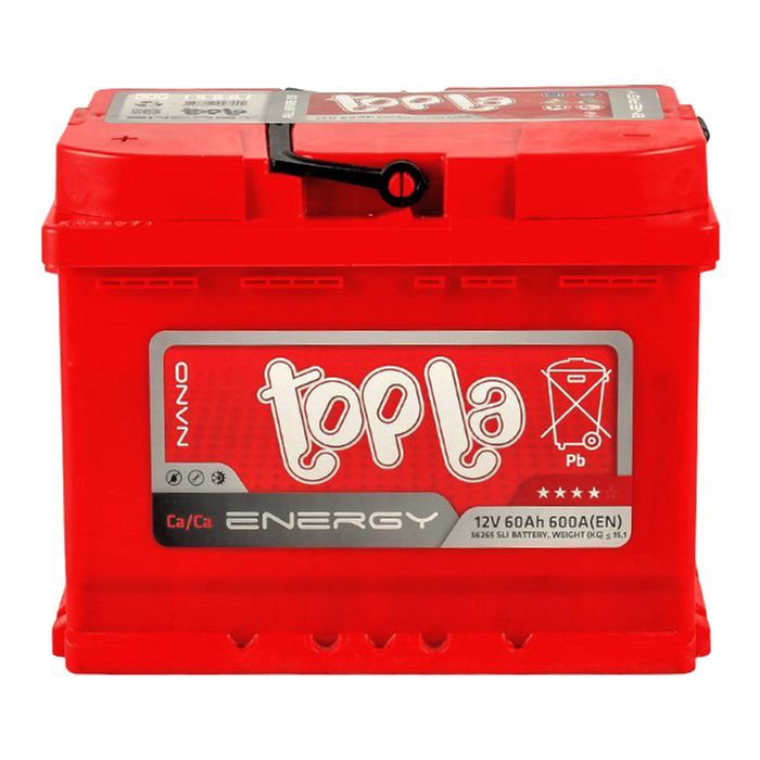 Аккумулятор автомобильный Topla 60 Ah/12V Energy (108 160)