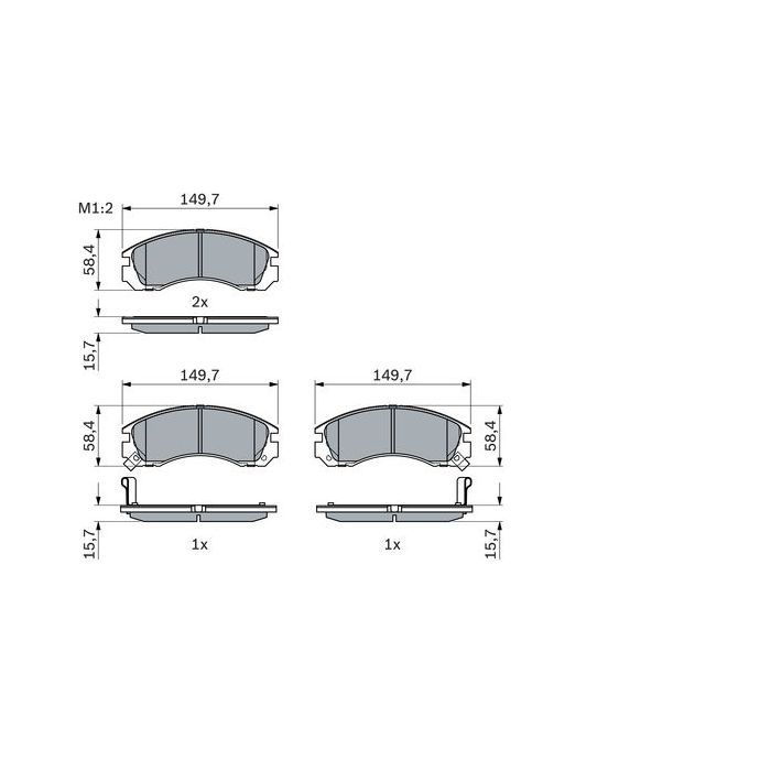 Гальмівні колодки Bosch 0 986 424 523 зображення 5