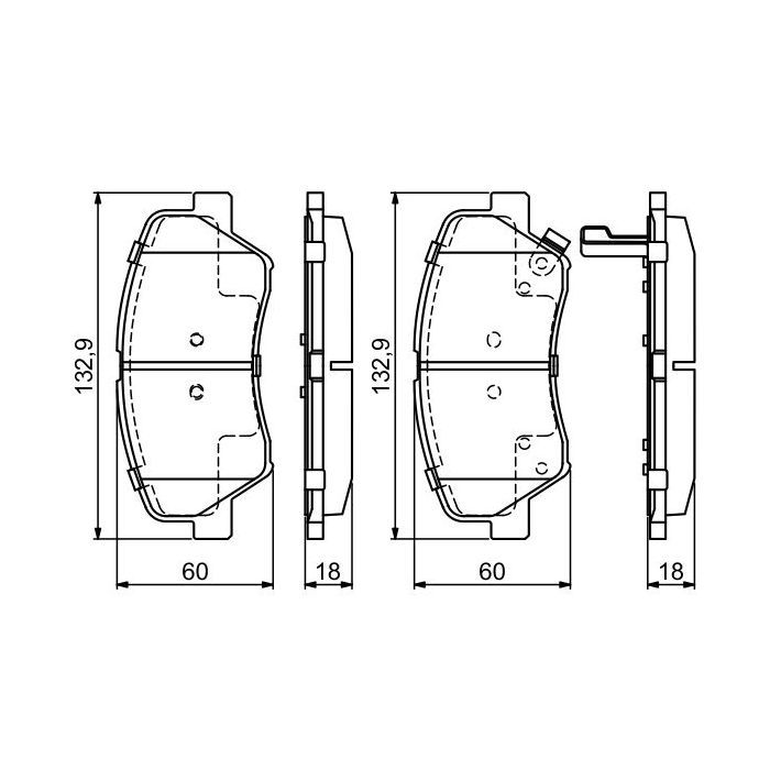 Гальмівні колодки Bosch 0 986 494 691 зображення 3