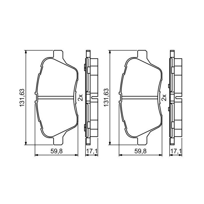 Гальмівні колодки Bosch 0986494792 зображення 2