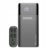 Батарея универсальная Wozinsky 30000mAh, 4*USB, with LCD display, 2A, black (5907769300349)