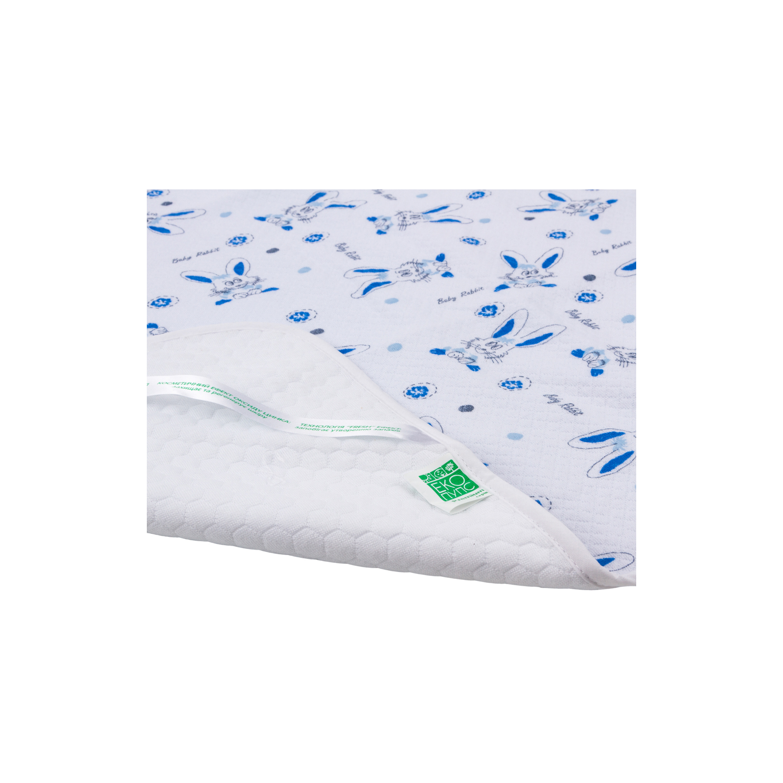 Пеленки для младенцев Еко Пупс Soft Touch Premium непромокаемая двухсторонняя 50 х 70 см зайчатая (EPG07W-5070rb) изображение 2