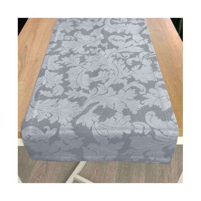 Доріжка на стіл Прованс Сяйво Сіре срібло 40х140 (4823093436060) зображення 2