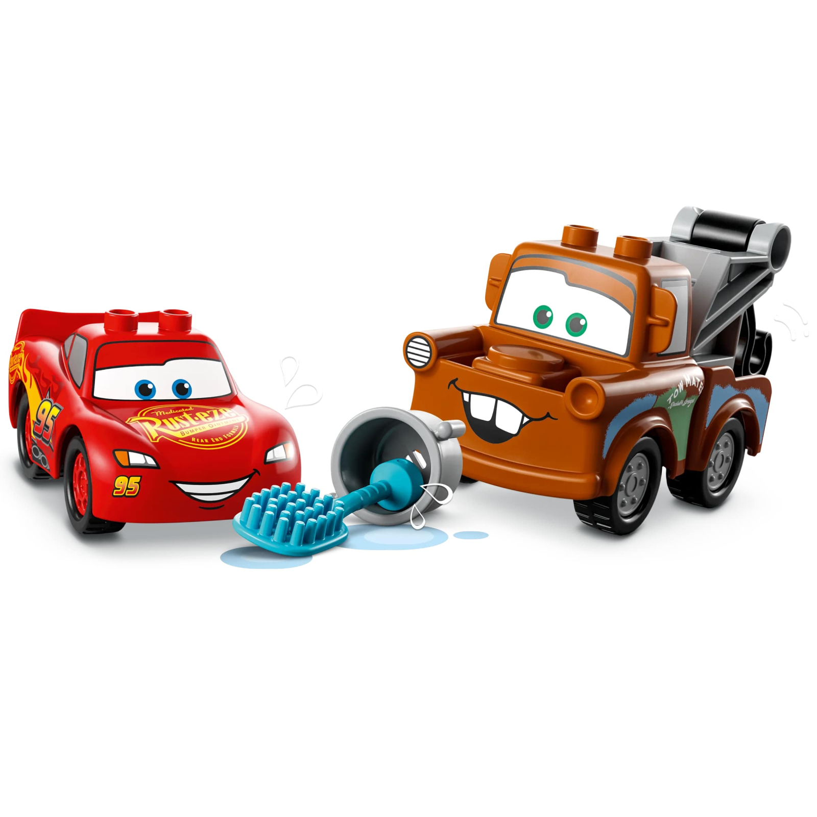 Конструктор LEGO DUPLO Disney Развлечения Молнии МакКвина и Сырника на автомойке 29 деталей (10996-) изображение 4