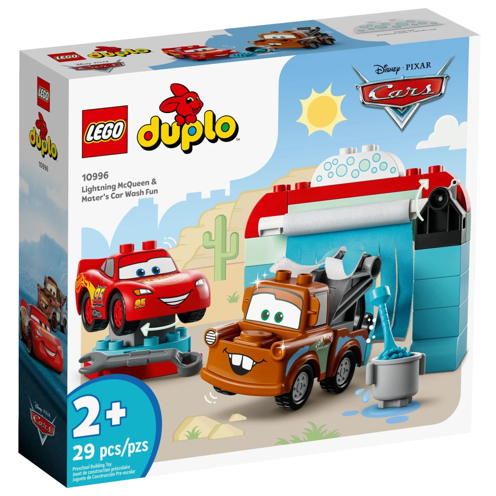 Конструктор LEGO DUPLO Disney Развлечения Молнии МакКвина и Сырника на автомойке 29 деталей (10996-) изображение 5
