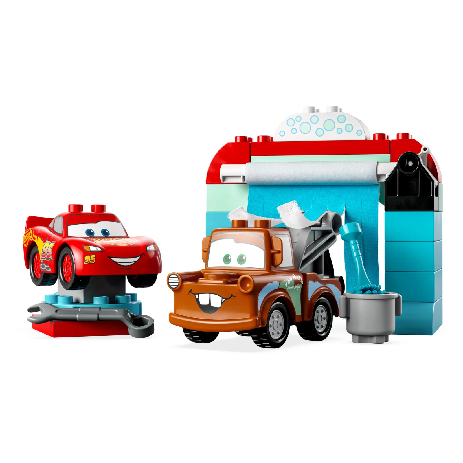 Конструктор LEGO DUPLO Disney Развлечения Молнии МакКвина и Сырника на автомойке 29 деталей (10996-)