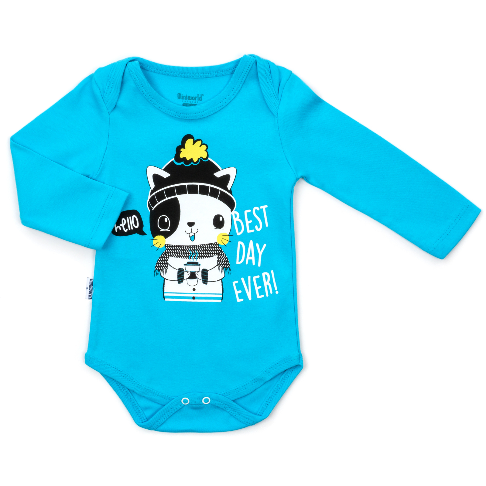 Набір дитячого одягу Miniworld з котиком (14710-68B-blue) зображення 2