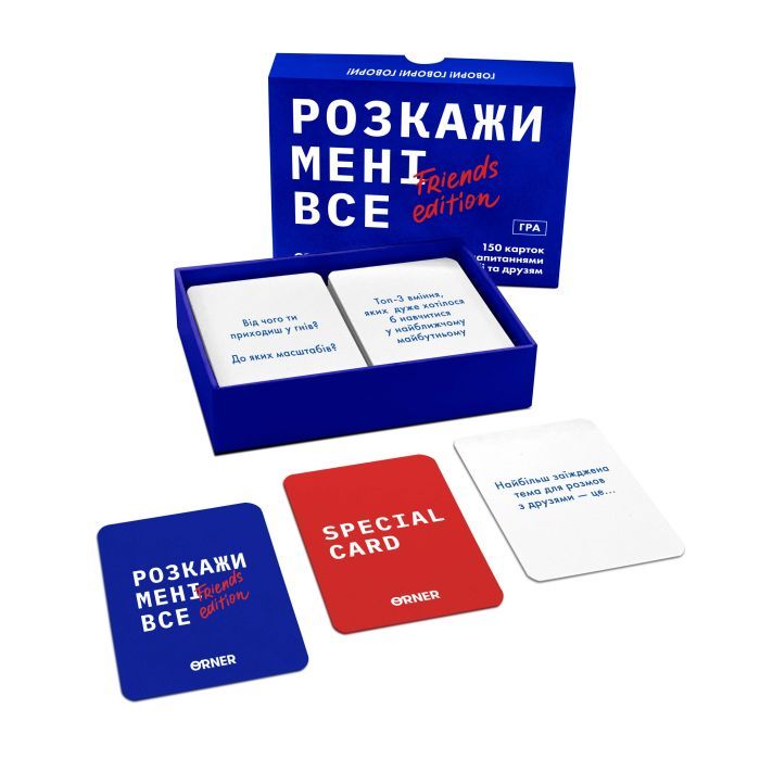 Настольная игра Orner Разговорная игра Расскажи мне все! Friends edition (1607) изображение 2