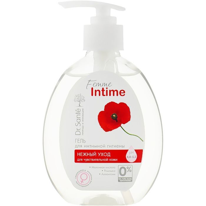 Гель для интимной гигиены Dr. Sante Femme Intime Нежный уход 230 мл (4823015922923)
