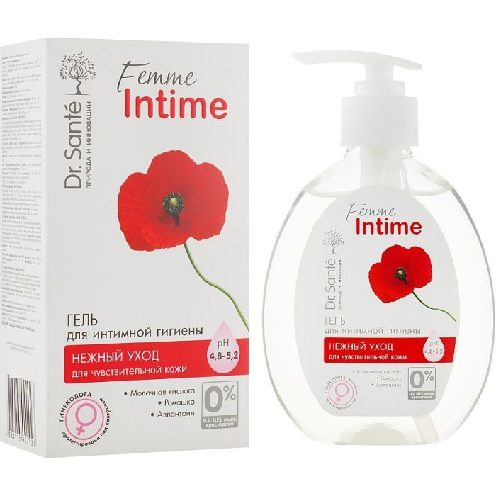 Гель для интимной гигиены Dr. Sante Femme Intime Нежный уход 230 мл (4823015922923) изображение 2