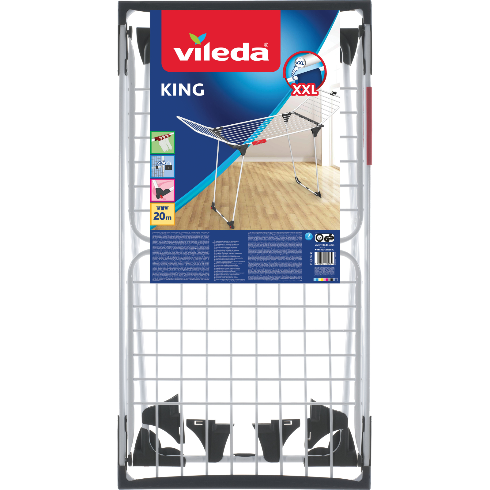 Сушилка для белья Vileda King Indoor Dryer 20 м (4023103202139) изображение 2