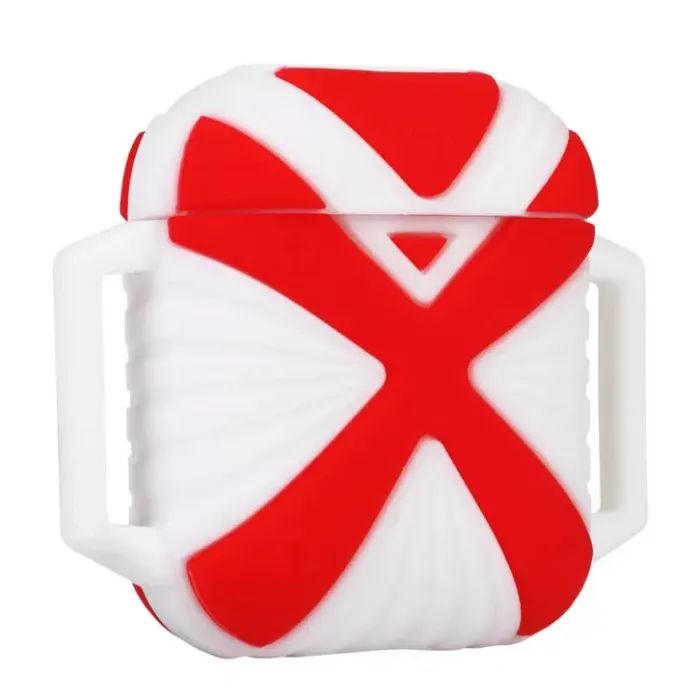 Чехол для наушников X-HuWei i-Smile для Apple AirPods IPH1443 Red+White (702334)